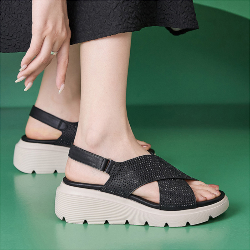 Nouvelles sandales à semelle é - Velcro Hook Loop avis et prix